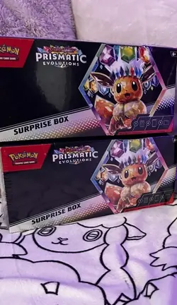 LOT OF 2 – FACTORY SEALED Pokemon TCG Prismatic Evolutions Surprise Box - Image 1