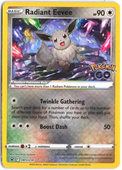 Radiant Eevee SWSH230 Holo Promo Sword & Shield Promo Pokemon - Image 1