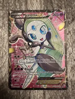 Pokemon Meloetta EX 2013 RC25 Radiant Collection (Full Art) Holo (Likely PSA 9+) - Image 1