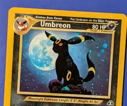 SWIRL 13/75 UMBREON HOLO RARE Pokemon TCG Neo Discovery SWIRL Non Smoking LP+ - Image 5