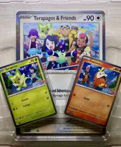 Pokemon Grand Adventure Horizons Promos Fuecoco & Sprigatito, Terapagos Jumbo NM - Image 2