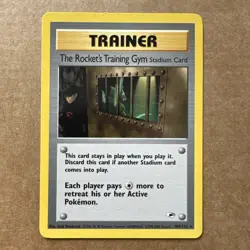 The Rocket's Training Gym 104/132 Rare Gym Heroes Unlimited Pokemon English - Image 1