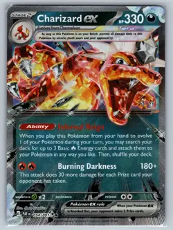 Charizard ex 054/091 Double Rare Paldean Fates Pokemon Holo Near Mint - Image 1