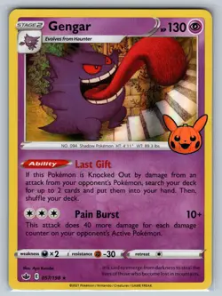 Gengar 057/198 Holo Promo Trick or Trade BOOster Pokemon Near Mint - Image 1