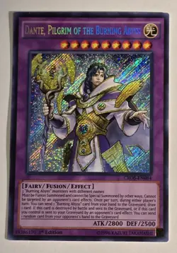 Dante, Pilgrim Of The Burning Abyss CROS-EN084 Secret Rare 1st Ed Yugioh NM/M - Image 1