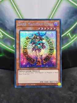 Yugioh Dark Magician Girl MP22-EN268 1st Edition Prismatic Secret Rare NM - Image 1