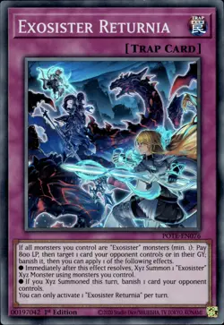 Exosister Returnia - Super Rare 1st Edition POTE-EN076 - LP - YuGiOh - Image 1