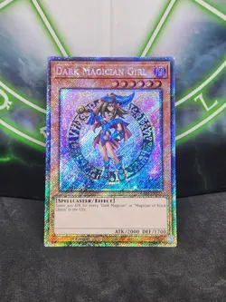 Yugioh Dark Magician Girl RA03-EN123 Platinum Secret Rare 1st Edition NM - Image 1