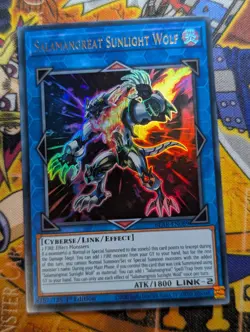 Salamangreat Sunlight Wolf BLAR-EN089 Ultra Rare 1st Edition YuGiOh TCG Card NM - Image 1