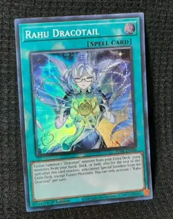 Yu-Gi-Oh! Rahu Dracotail *SUPER RARE* JUSH-EN009 1st Edition NM/M - Image 1