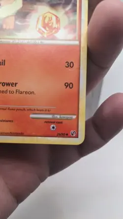 Retro 2010 Pokemon TCG #26/90 Flareon Undaunted Uncommon MP Pokemon Card - Image 5