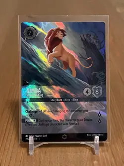 2023 Disney Lorcana The First Chapter Simba Enchanted 215/204 (B) - Image 1