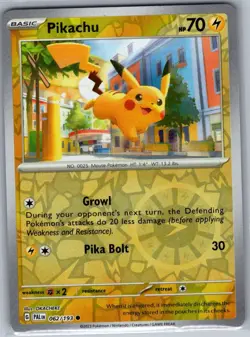 Pikachu 062/193 Reverse Holo SV02: Paldea Evolved - Pokemon Card - NM - Image 1