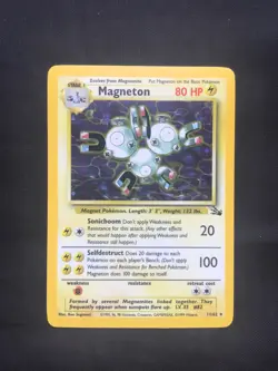Pokemon Cards: Fossil Rare Holo: Magneton 11/62 - Image 1
