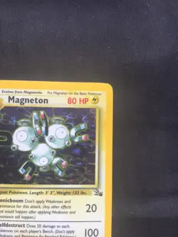 Pokemon Cards: Fossil Rare Holo: Magneton 11/62 - Image 4