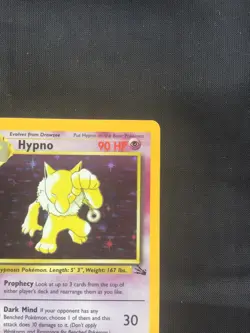 Pokemon Cards: Fossil Rare Holo: Hypno 8/62 - Image 4