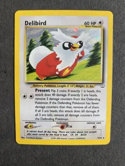 Pokemon Card - Neo Revelation - Unlimited - Delibird 5/64 - Holo 🇺🇸 - Image 1