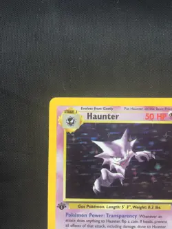 Pokemon Cards: Fossil 1st Edition Rare Holo: Haunter 6/62 - Image 3