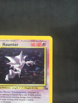 Pokemon Cards: Fossil 1st Edition Rare Holo: Haunter 6/62 - Image 4