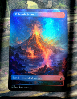 Volcanic Island FOIL Original Dual Land Proxy Card Space Custom Art Design - Image 3