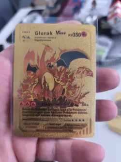 Pokemon CCG Glurak Vmax Gold Custom CCG Karte In Top Zustand Pokemon Custom Card - Image 1