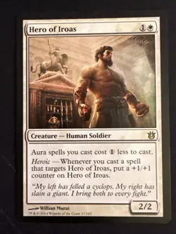 1x Hero of Iroas (17) Born of the Gods LP MTG Magic the Gathering x1 MKE - Image 1