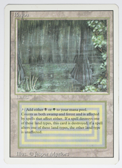 Bayou Magic Card Revised Dual Land MTG - Image 1