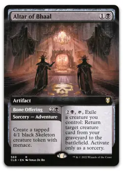 Altar of Bhaal (Extended Art) #569 (NM) Baldur's Gate CLB Magic MTG - Image 1