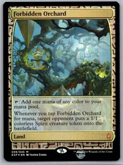 Forbidden Orchard Foil M Zendikar Expeditions 39 NM - Image 1