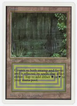 MTG Bayou, Unlimited, Lightly Played, English - Image 1