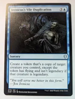 Irenicus's Vile Duplication Mtg Commander Legends Baldur's Gate English NM-Mint - Image 1