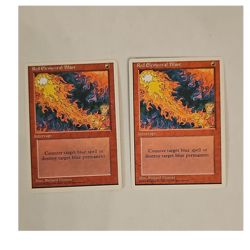 MTG Fourth Edition Red Elemental Blast X2 (Never Played) - Image 1