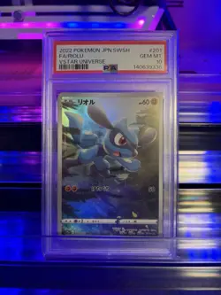 🔥 Riolu 201/172 Holo S12a: VSTAR Universe Japanese Pokemon Card PSA 10 🔥 - Image 1