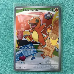 Pokemon TCG First Partner Illustration Charmander 038 Full Art Holo Series 1 - Image 1