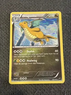 Pokemon Dragonite 83/116 Plasma Freeze Holo MP Trading Card TCG - Image 1
