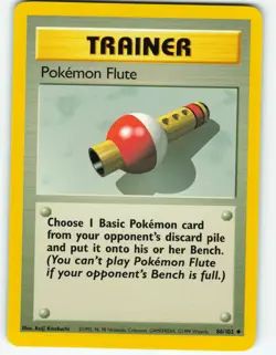 Pokemon Flute - 86/102 Base Set - Pokemon TCG - 1999 - Image 1