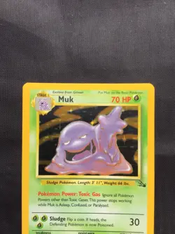Pokemon Cards: Fossil Rare Holo: Muk 13/62 - Image 2