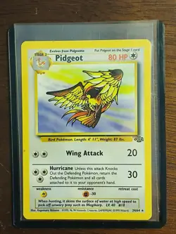Pidgeot Base Set Non-Holo Jungle Edition - Pokemon Card - Image 1