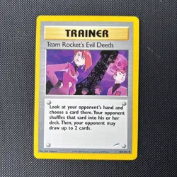 Pokemon Card Neo Destiny Team Rocket's Evil Deeds 103/105 - Image 1