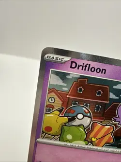 Drifloon 005 Black Star Promo SWIRL Cosmos Holo Pokemon TCG Fresh Near Mint #C - Image 2