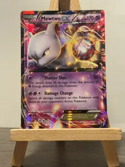 Pokemon XY Mewtwo EX Blackstar Promo Card XY107 - Image 1