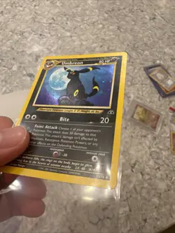 Pokemon TCG Umbreon Neo Discovery Holo Rare Lo Holo Bleed!! - Image 2
