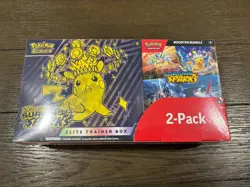 Pokemon TCG Surging Sparks Elite Trainer Box Booster Bundle 2 Pack Costco Sealed - Image 1