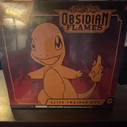 Pokemon Obsidian Flames Elite Trainer Box Charmander Booster Promo - Image 1