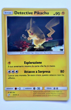 Pokemon Detective Pikachu Holo 10/18 Light Played - Good ITA No PSA 9 1 Nagaba - Image 1