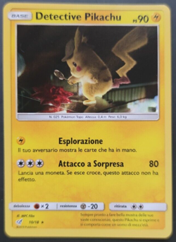 Pokemon Detective Pikachu Holo 10/18 Light Played - Good ITA No PSA 9 1 Nagaba - Image 2