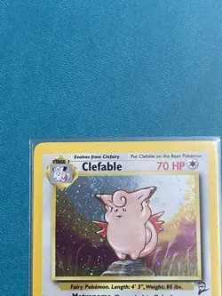 Pokemon Clefable 5/130 Base Set 2 Holo Rare NM - Image 2