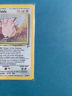 Pokemon Clefable 5/130 Base Set 2 Holo Rare NM - Image 5