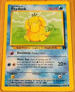 Psyduck # 65/82 Common aus Team Rocket 2000 Pokemon Englisch Mint Vintage - Image 1