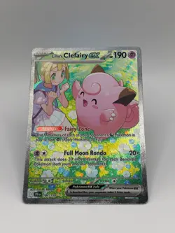 Pokemon TCG Lillie's Clefairy ex 184/159 SV09 SIR Holo - Image 1